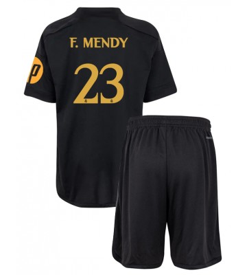 Real Madrid Ferland Mendy #23 Tercera Equipación Niños 2023-24 Manga Corta (+ Pantalones cortos)